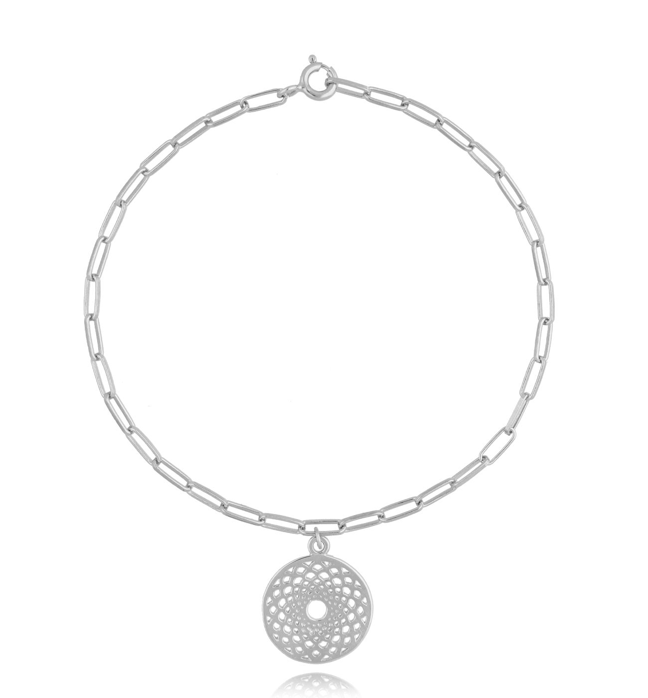 Bransoletka srebrna z zawieszką Peacefully - By Dziubeka