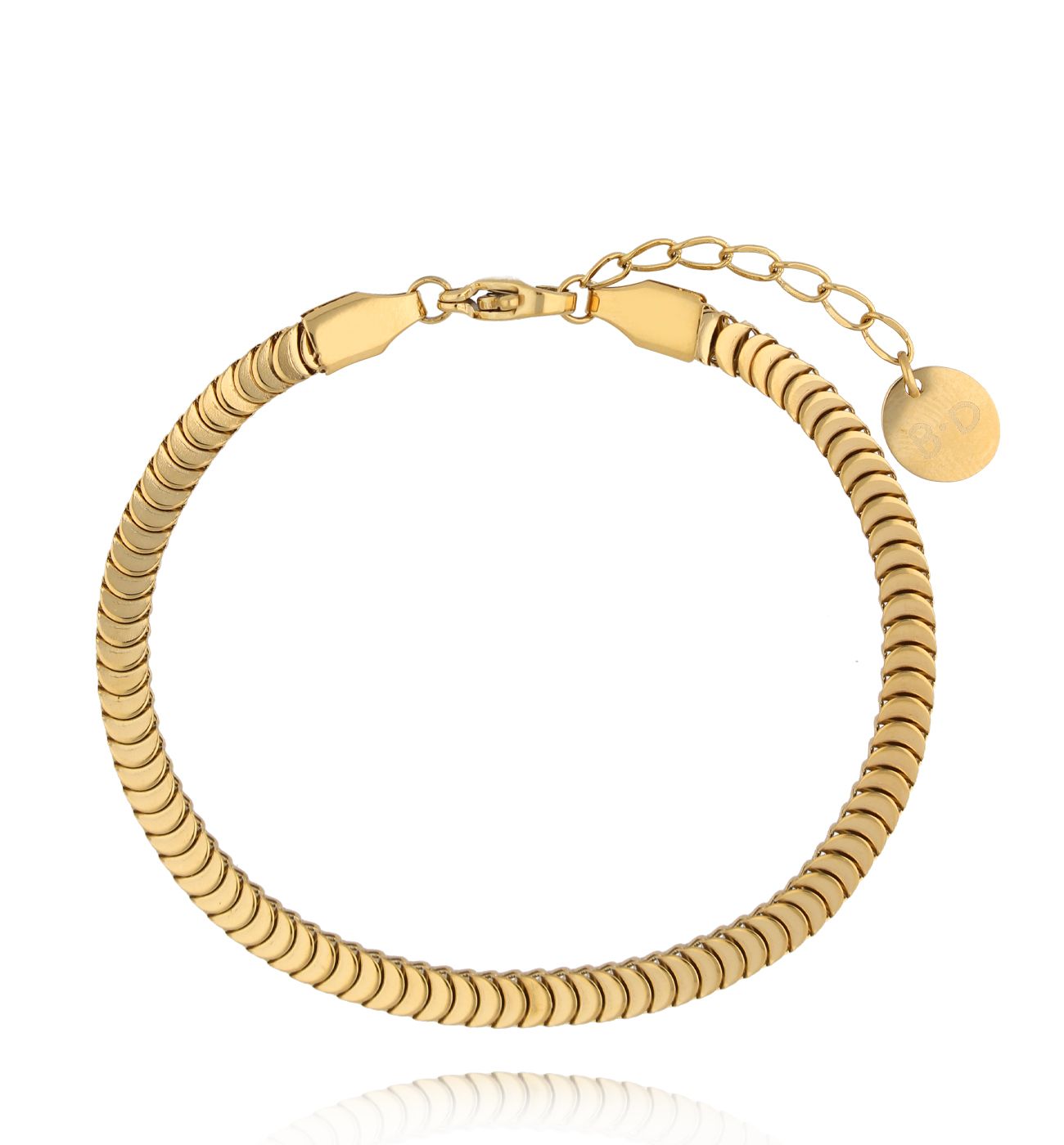 Bransoletka żmijka złota BSY0234 - By Dziubeka