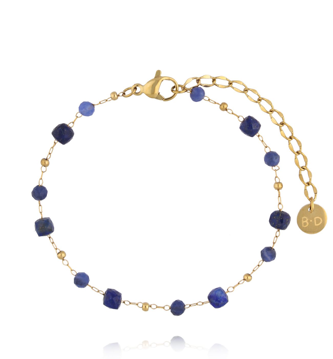 Bransoletka z lapisami złota - By Dziubeka