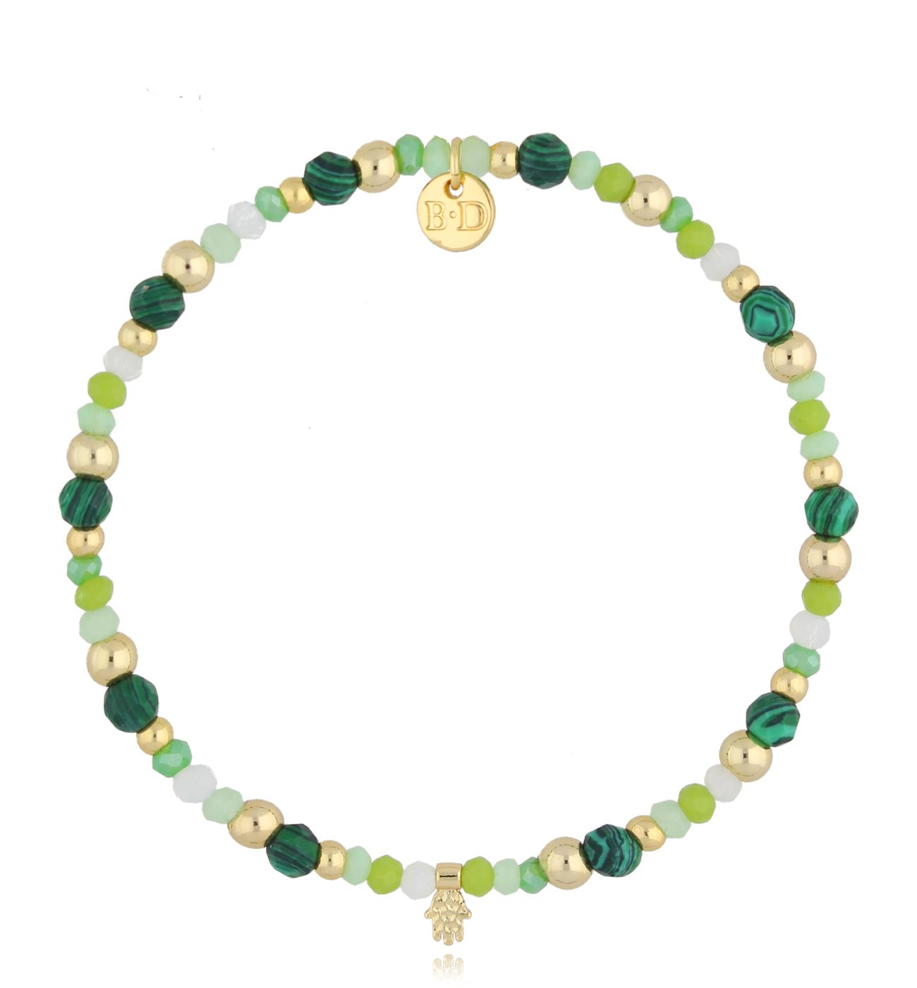 Bransoletka zielona Tala BBI0014 - By Dziubeka