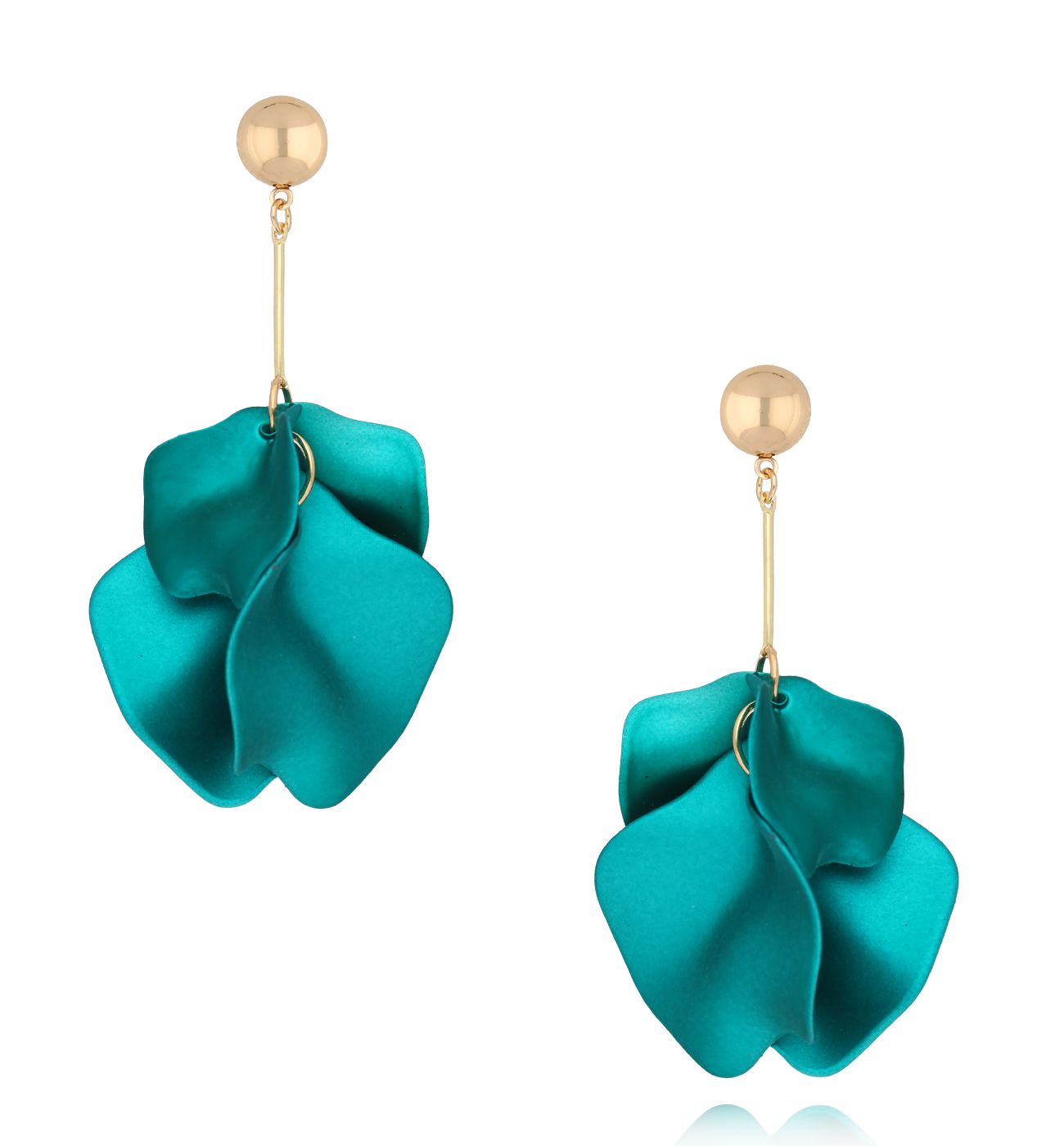 Kolczyki turusowe z płatkami Amaranta KFF0100 - By Dziubeka