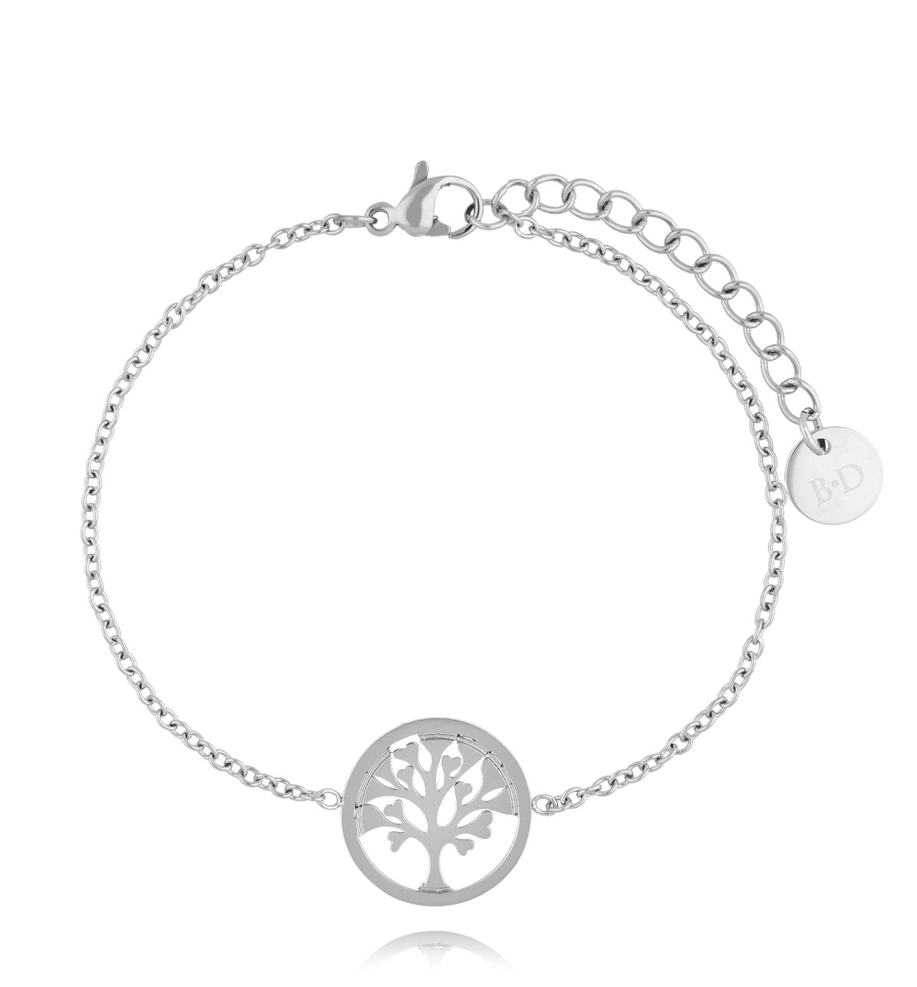 Bransoletka srebrna z drzewkiem Nina - By Dziubeka
