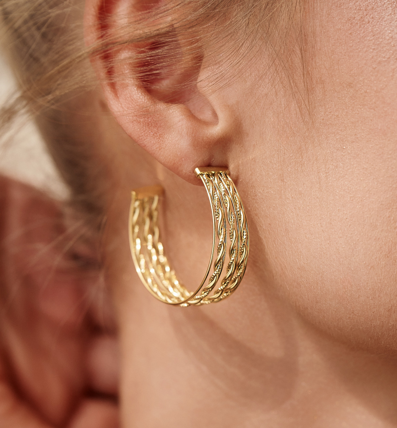 Kolczyki złote okrągłe KRG1090