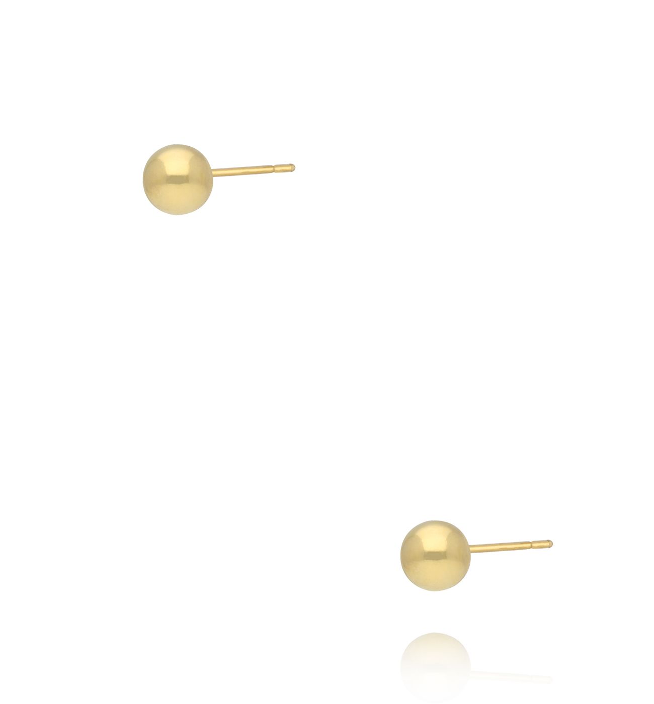 Kolczyki kulki złocone KCA0076 - By Dziubeka