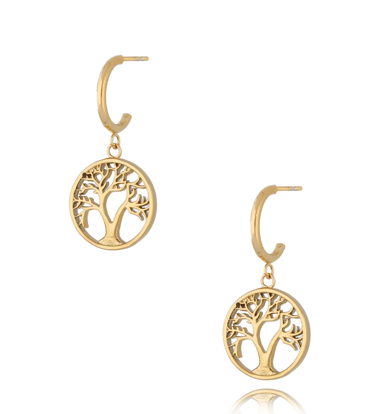 Kolczyki złote z drzewem Samara KSA0753