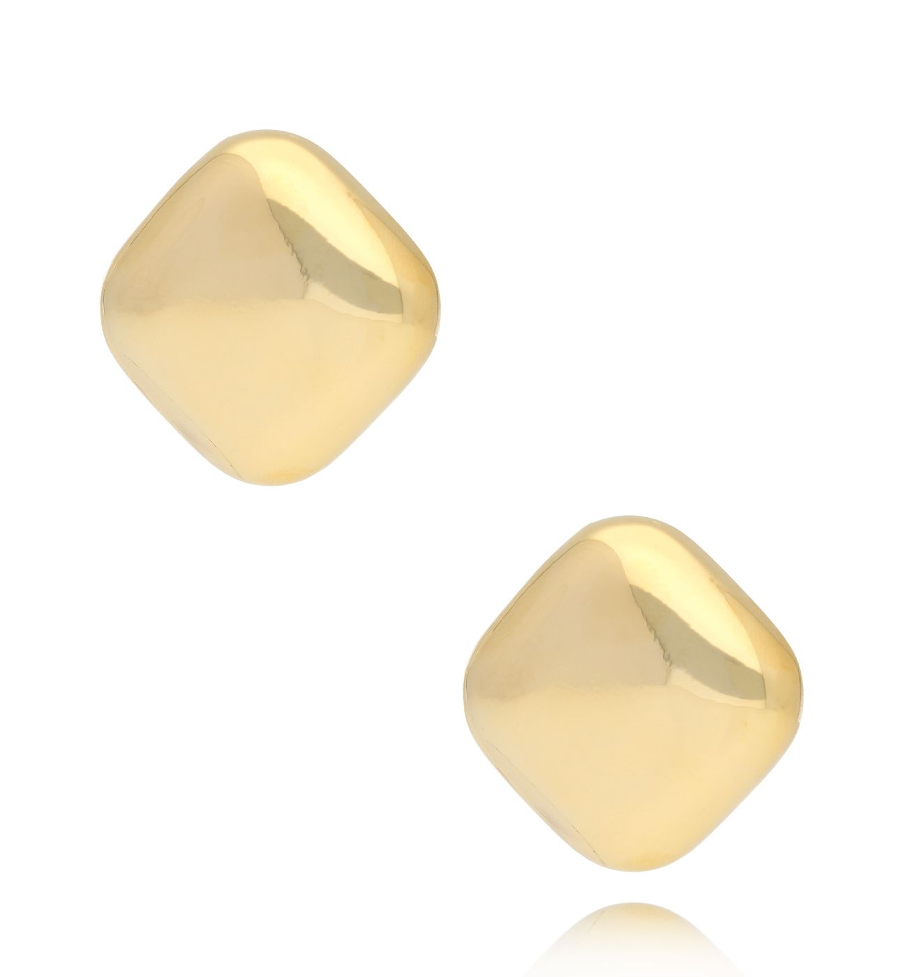 Kolczyki prostokąty złote KRG1022