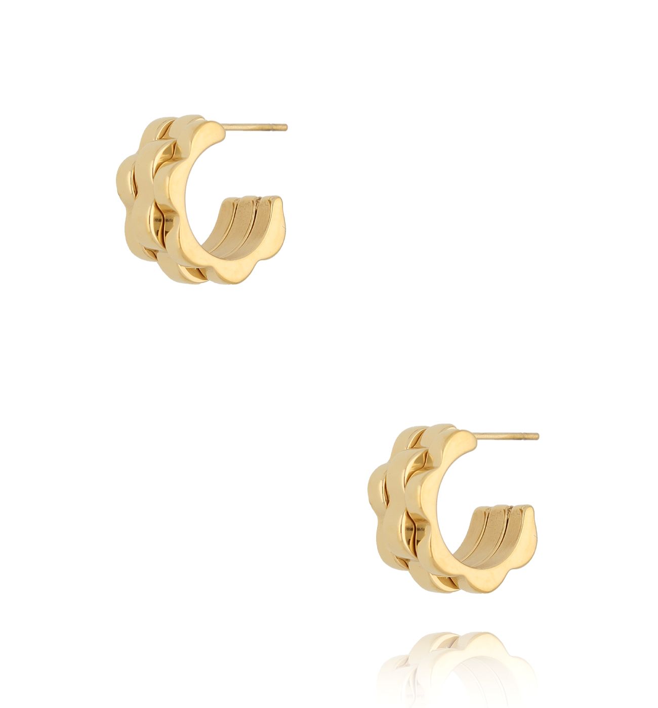 Kolczyki złote Soft Glow - By Dziubeka