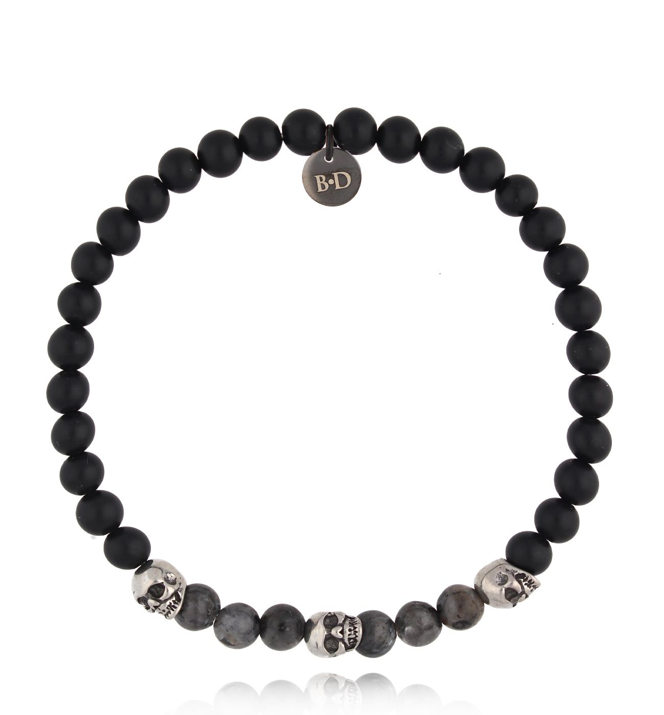 Bransoletka z agatami i labradorytami Beigarth 72 - By Dziubeka