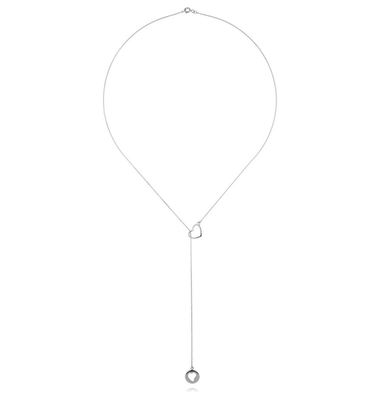 Naszyjnik srebrny z sercem - By Dziubeka