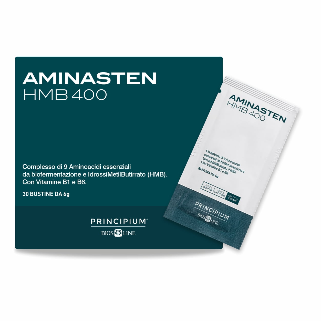 Aminasten HMB 400 niezbędne aminokwasy, 14x6g
