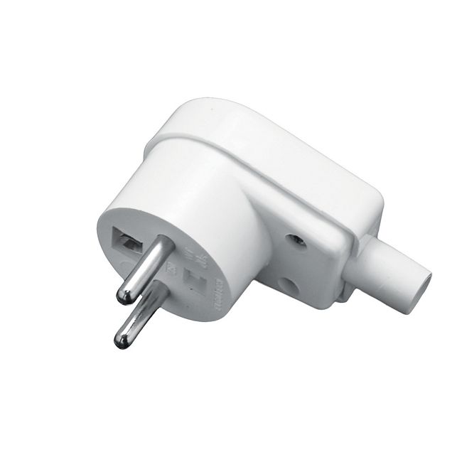 Wtyczka Elgotech z uziemieniem 16 A biała