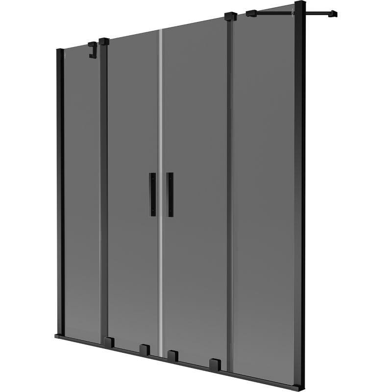 Parawan nawannowy ruchomy Mexen Velar grafitowy 140x150 1 szt.