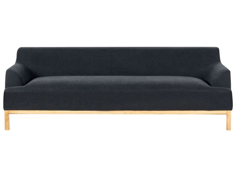 Sofa Sosjo Czarny dla 3 osób 1 szt.