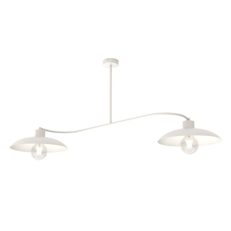 Lampa sufitowa wisząca Emibig Foster 0641 biała industrialna 2xE27 x 15W 1 szt.