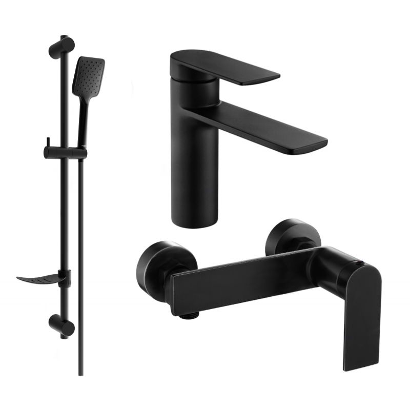 Zestaw prysznicowy Mexen Zero czarny 71104DF62-70 1 szt.