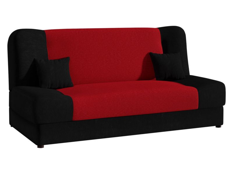 Kanapa rozkładana MIRJAN 24 Jonas Style czarny + czerwony 1 szt.