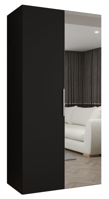 Szafa uchylna Abiks MARBELLA 2 100 wys 202 cm Czarny + Kaszmir 1 szt