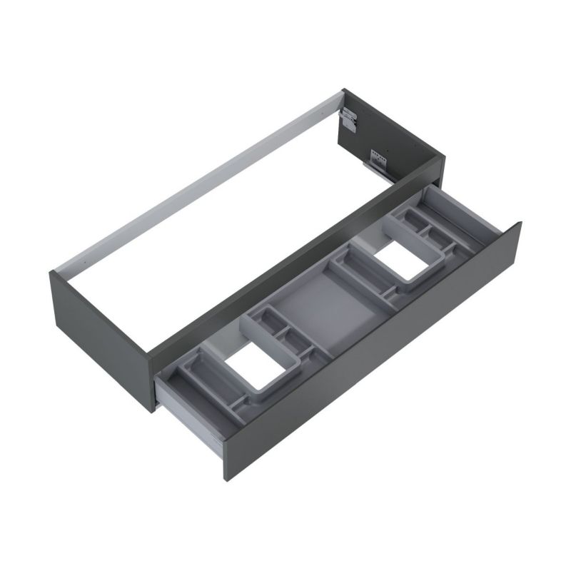 Szafka podumywalkowa Oltens Vernal 120cm wisząca grafit mat 1 szuflada quietclose 1 szt.