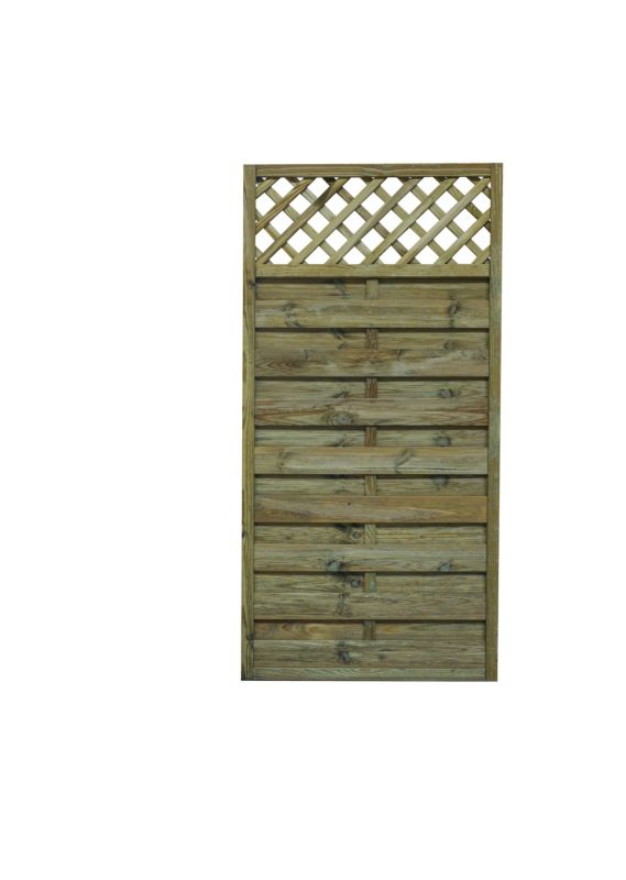 Płot tarasowy z kratką Roma 90x180 cm 1 szt.