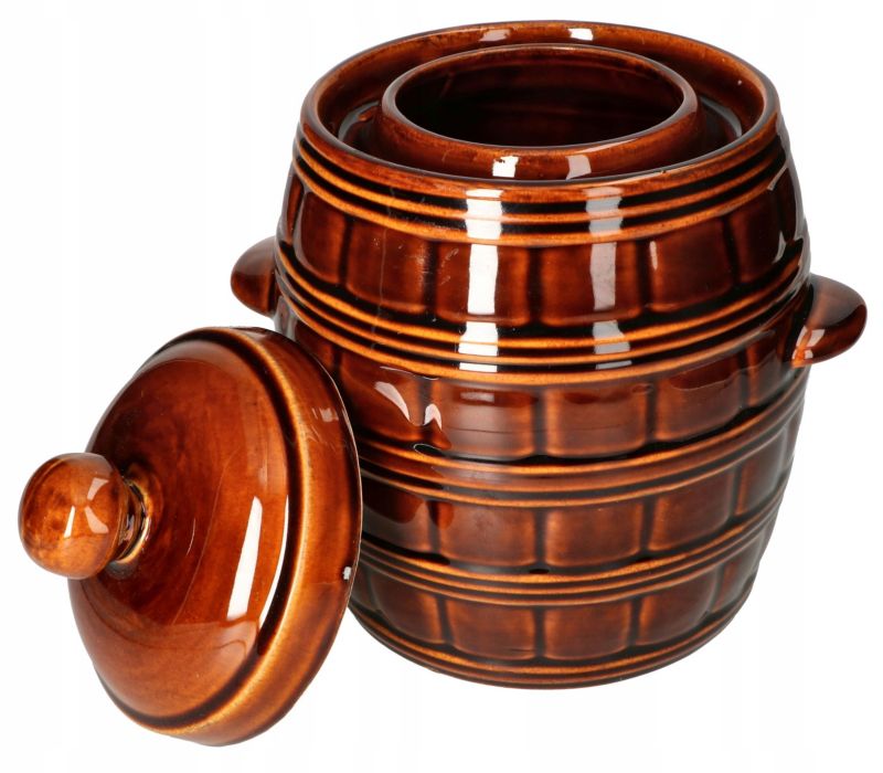 Beczka kamionkowa KOTARBAU 5 l z pokrywą 1 szt.