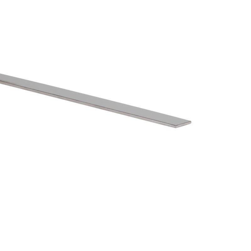 Płaskownik inox gładki 1000 x 15 x 2 mm kolor naturalny