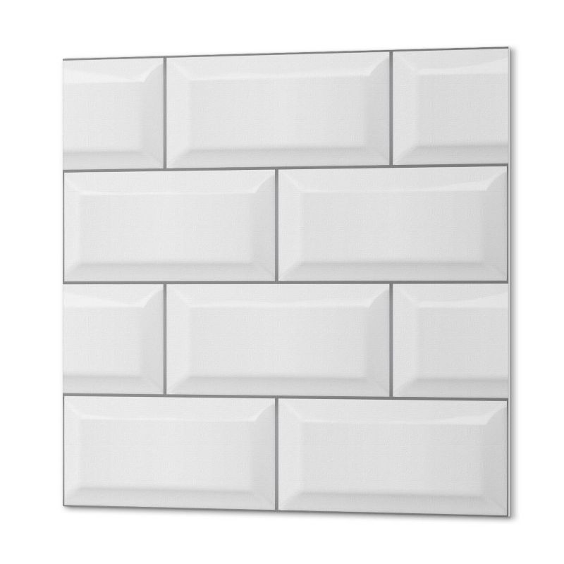 Ścienny Panel PCV Samoprzylepny ArtPrintCave 50x50 cm Płytki w układzie cegiełkowym 4 szt.