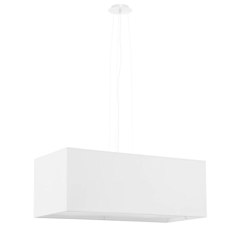 Lampa wisząca Sollux Lighting Santa Bis 8235 biała szerokość 80 cm 3xE27 x 1 szt.