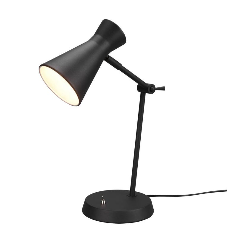 Lampa biurkowa RL Enzo czarno-biała 1 x E27 x 10W IP20 wym: 50.1 x 16.7 x 23.3 cm metal - 1 szt.