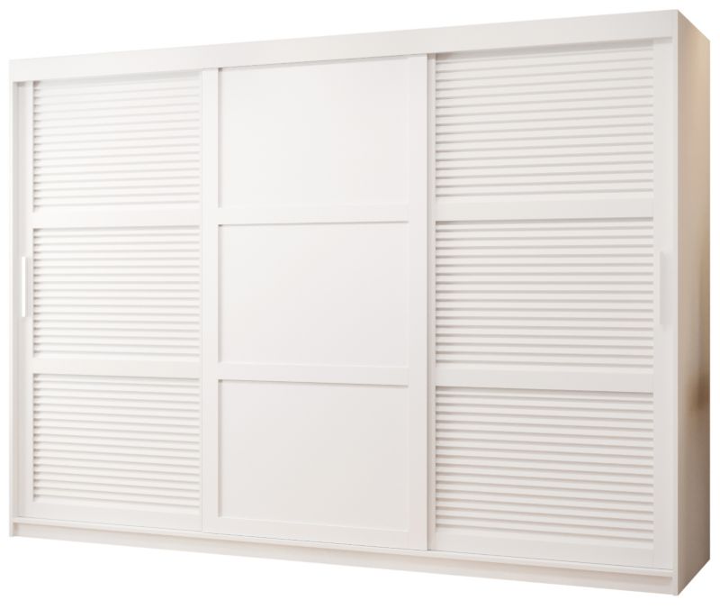 Szafa przesuwna Garderoba Abiks ŻALUZJA 3 250 biały 1 szt.