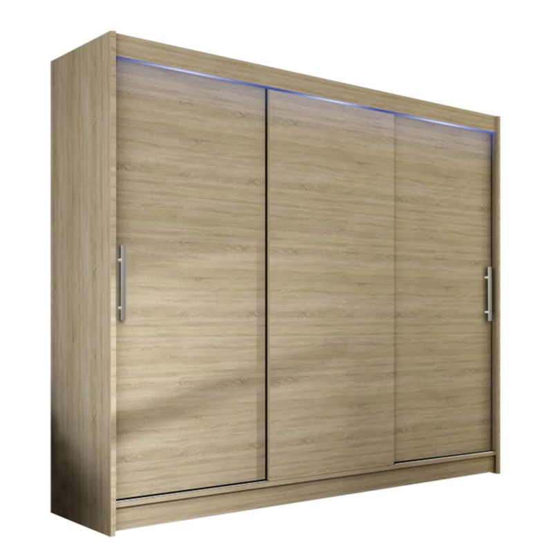 Szafa MIRJAN 24 z drzwiami przesuwnymi Aston II z oświetleniem RGB dąb sonoma 1 szt.