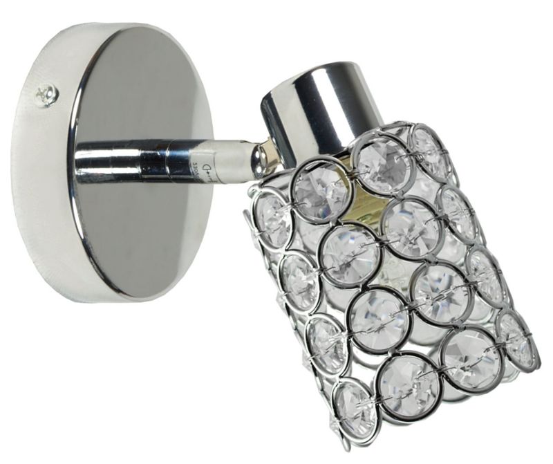 Kinkiet ścienny Candellux York chromowany przezroczysty 1 x G9 x 40W IP20 wym: 14 x 8 x 16 cm - 1 szt.