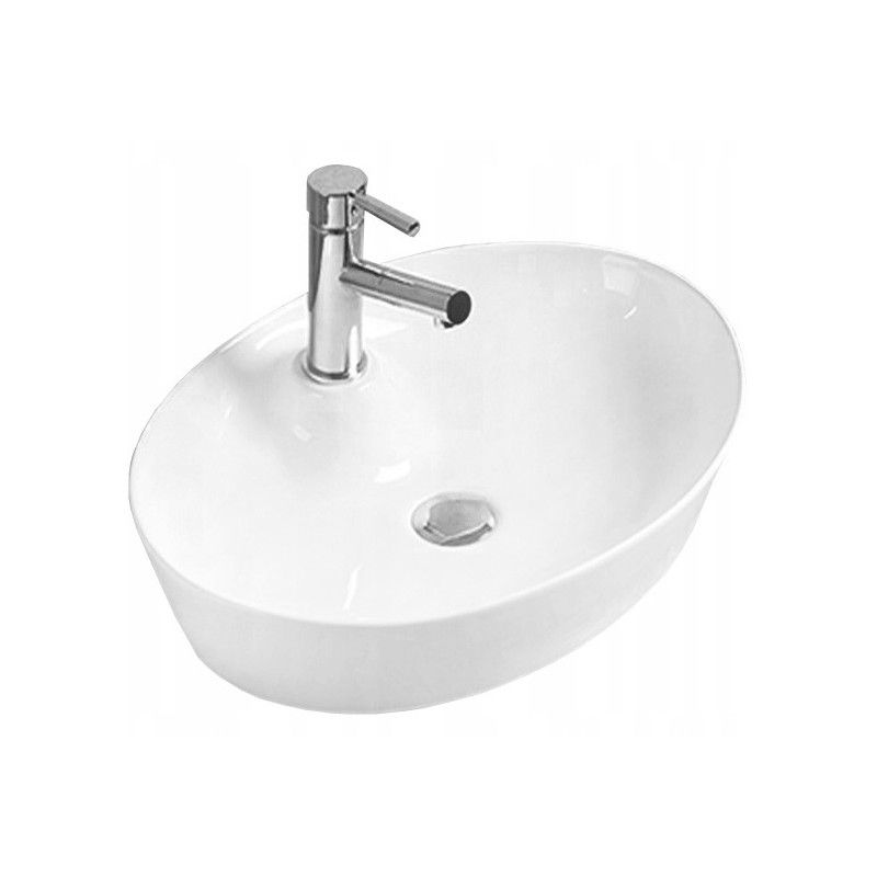 Umywalka nablatowa Mexen Aida biała 55x40 cm 1 szt.