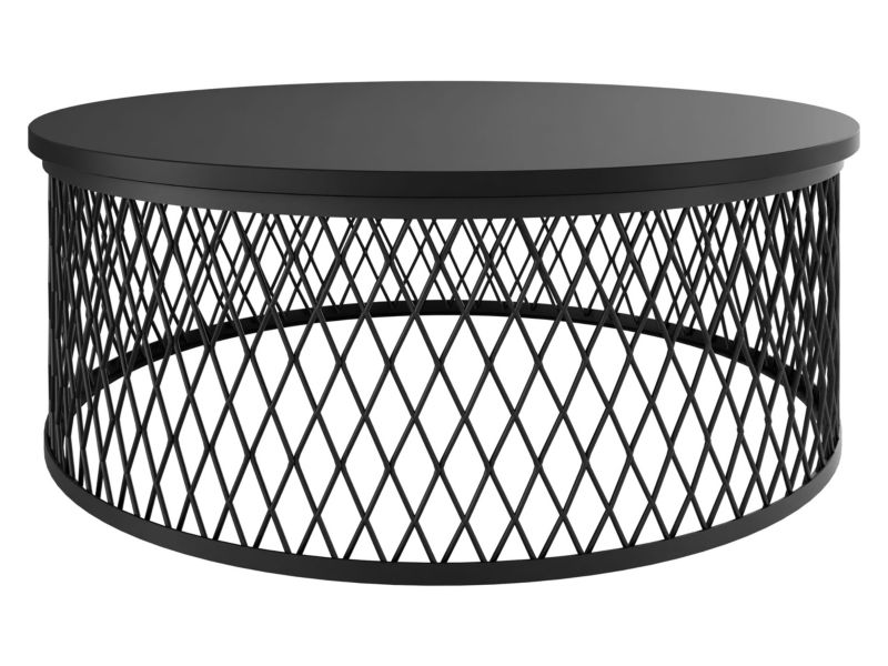 Stolik kawowy MIRJAN 24 okrągły Meolte czarny 1 szt.