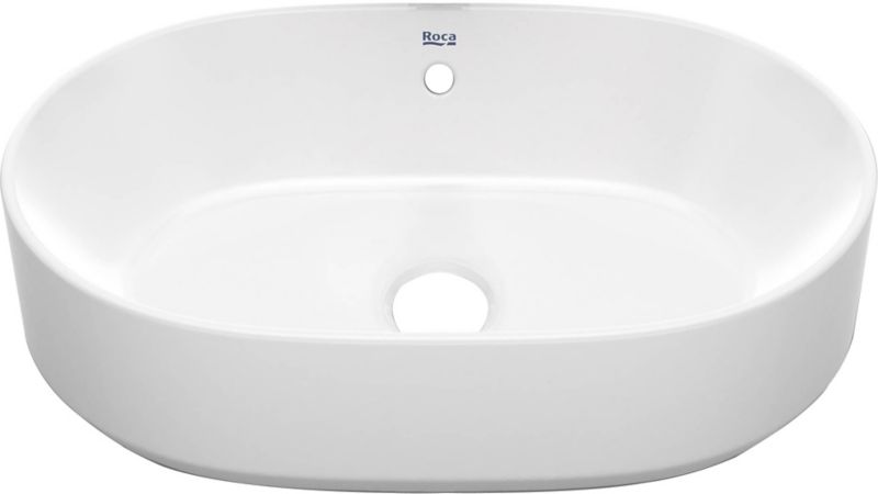 Umywalka nablatowa Roca Domus 55 x 39 cm biała