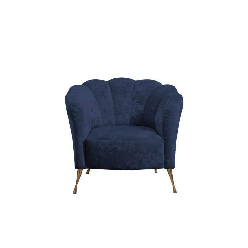 Fotel MIRJAN 24 Adria atramentowy + złoty 1 szt.