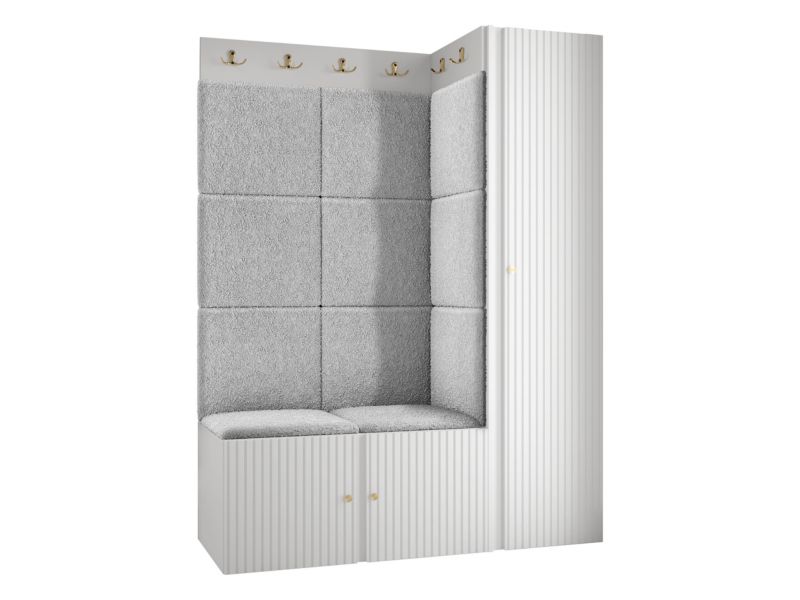 Zestaw MIRJAN 24 Orion Ryfel Slim IX biały + szara bukla 1 kpl.