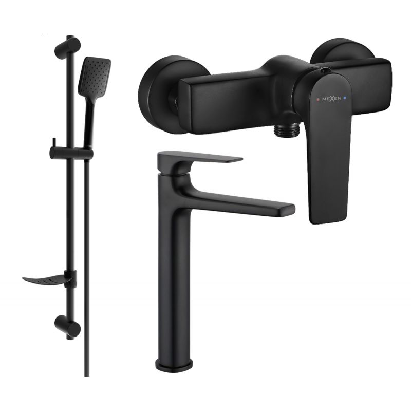 Zestaw prysznicowy Mexen Lynx czarny 745914DF62-70 1 szt.