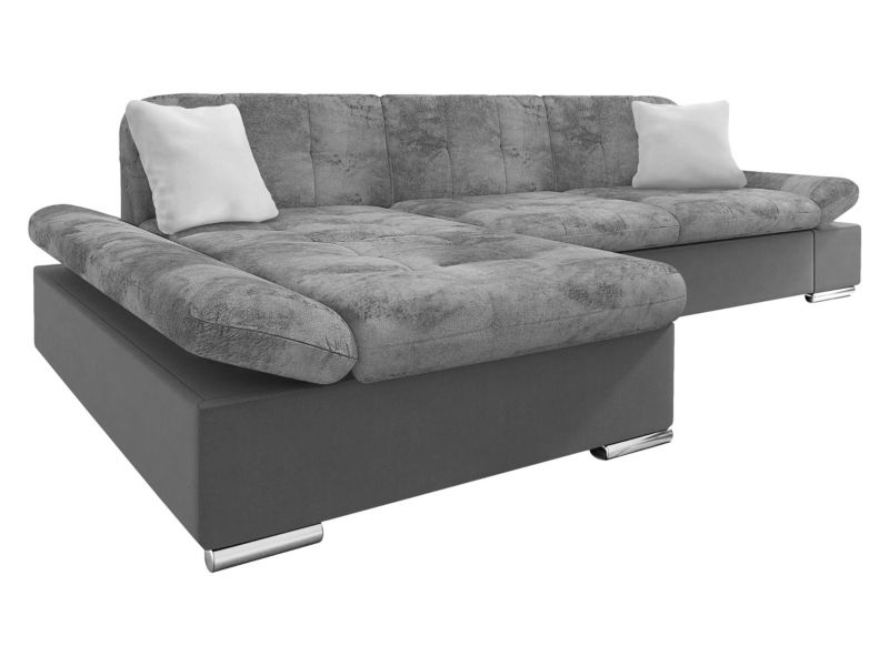 Narożnik z funkcją spania MIRJAN 24 Malwi Premium lewy szary/srebrny/pustynny beż 1 szt.