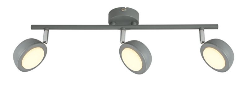 Reflektor sufitowy Candellux Mild szaro-biały LED 6W 3000K 720lm IP20 wym: 54 x 8 cm akryl - 1 szt.