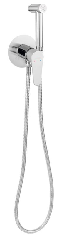 Bateria bidetowa Ferro Algeo podtynkowa chrom, z auto-stop i mosiężną rączką, 1 szt.