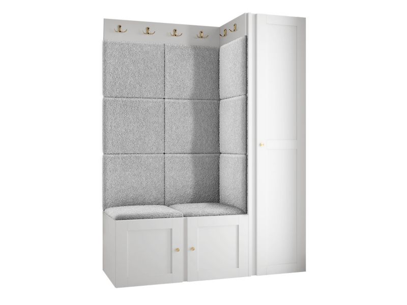 Zestaw MIRJAN 24 Orion Ramiro IX biały + szara bukla 1 kpl.