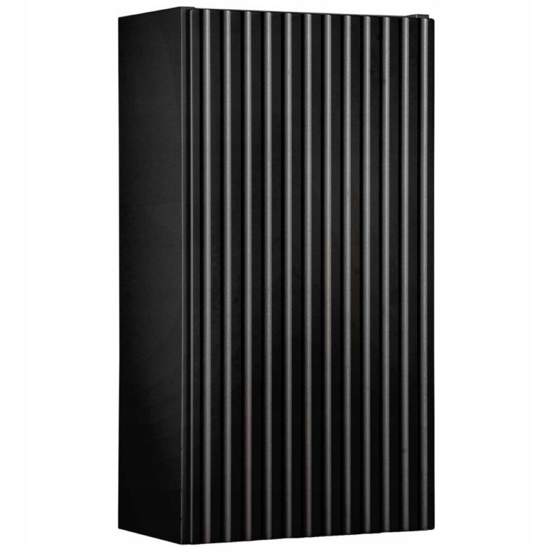 Szafka łazienkowa Furnidea Nova Black czarna wisząca 30 cm ryflowana 1 drzwi 1 szt.