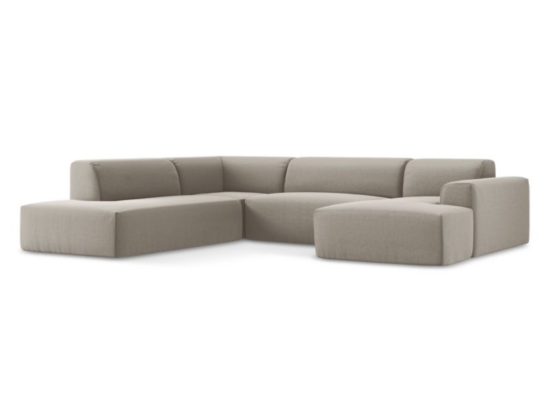 Sofa panoramiczna LaMiaSofa BOVA z tkaniny welwetowej 344x264 cm kreci 1 szt.