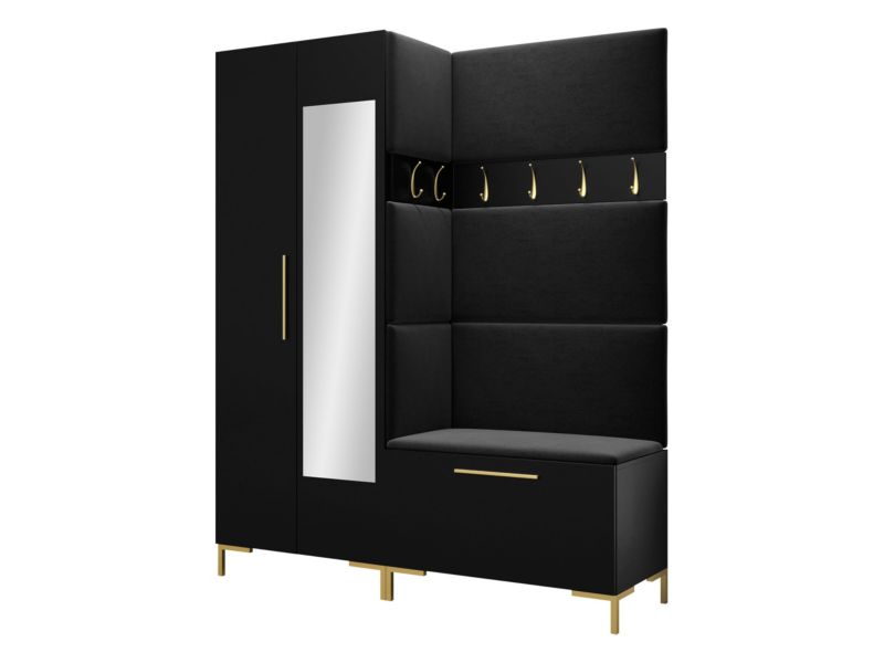 Garderoba MIRJAN 24 Zilion IX czarny + czarny 1 kpl.