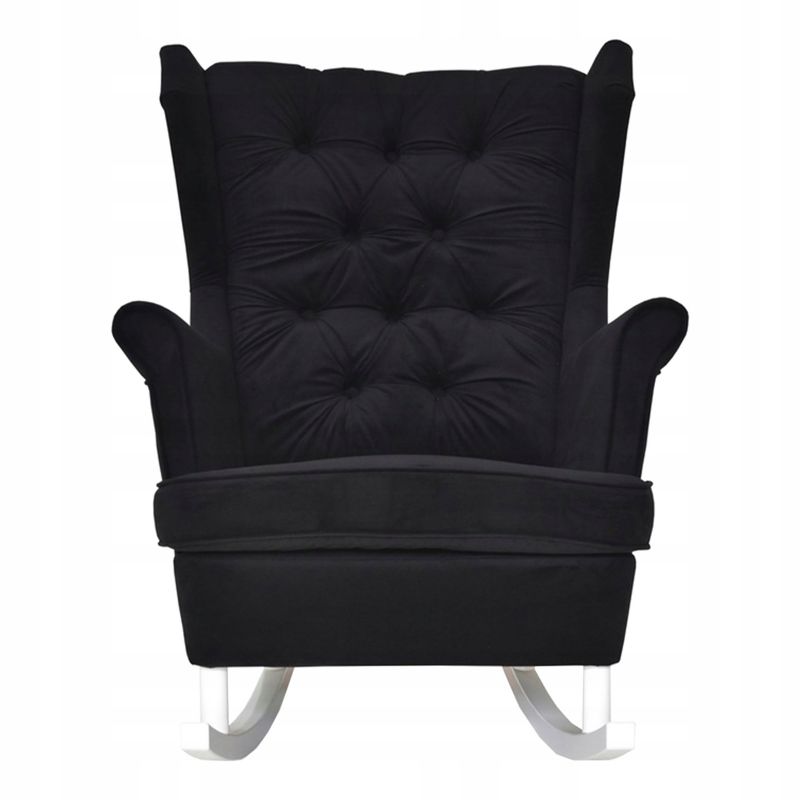 Fotel uszak do salonu bujany Family Meble Gaja czarny 1szt