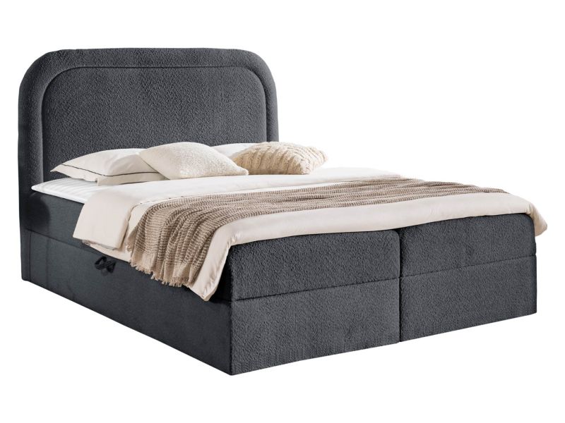 Łoże kontynentalne MIRJAN 24 Bonito 160x200 + topper ciemnoszary 1 szt.