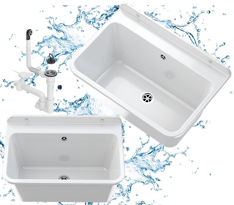 Zlew Gospodarczy Granitan Large do Pralni, Garażu lub Kotłowni z Syfonem 1kpl.