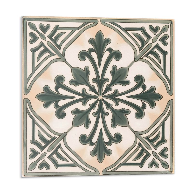 Kafelki samoprzylepne Wallfluent 20x20 cm Kwadratowy wzór roślinny 20 szt.