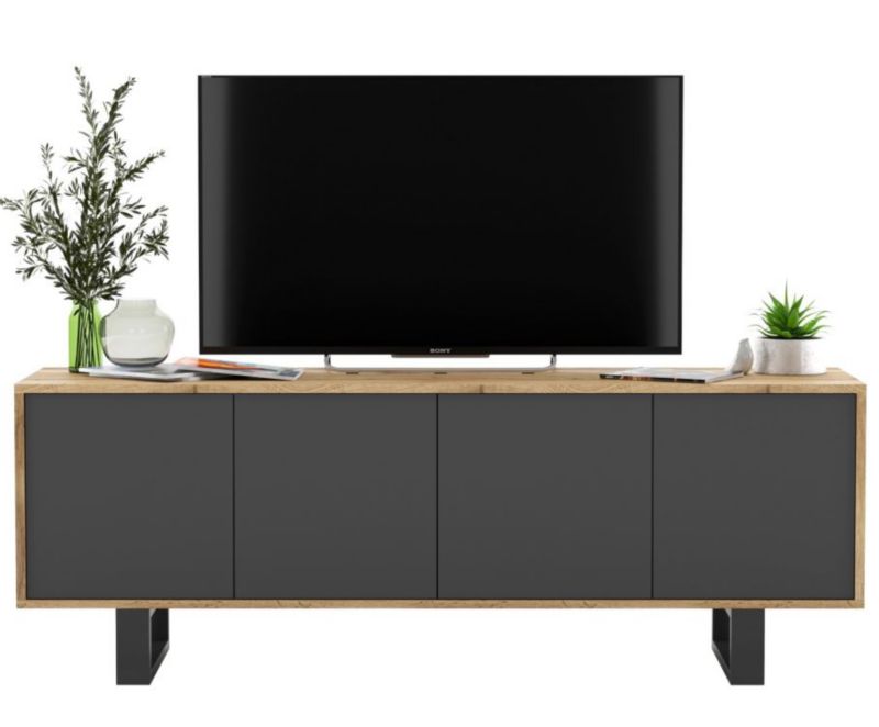 Szafka RTV Meble Lindner SELF 2 120 biała mat 1 szt.