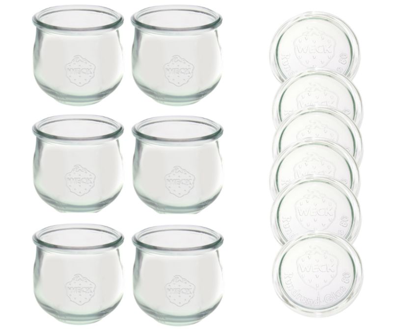 Słoiki MODO24 Weck 370 ml fi 80 tulip szklane wieka 6 kpl.